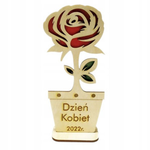 Dzień Kobiet prezent dla dziewczynek 15cm kwiatek