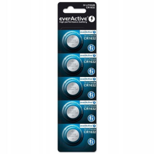 5x Baterie Litowe Mini Cr1632 Bateria Everactive
