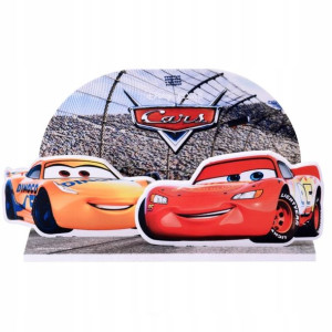 Dysk Cukrowy Figurka Na Tort Auta Cars-zestaw