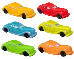 Figurka Na Tort Auto Samochód Retro Mix-6 sztuk