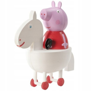 Figurka Na Tort Świnka Peppa Z Koniem Pvc