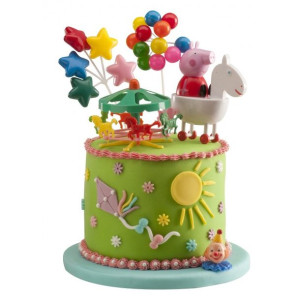 Figurka Na Tort Świnka Peppa-DEKORA-Zestaw Na Tort