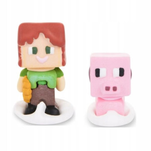 Figurki Figurka Na Tort Minecraft Z Cukru-zestaw