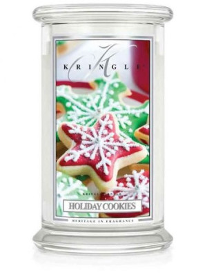 Duża świeca zapachowa z dwoma knotami Holiday Cookies 623g