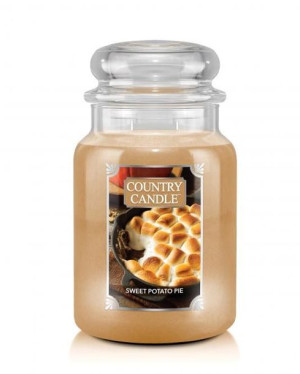Duża świeca zapachowa z dwoma knotami Sweet Potato Pie 680g