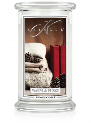 Duża świeca zapachowa z dwoma knotami Warm and Fuzzy 623g