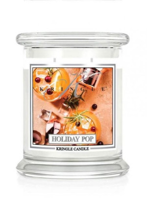 Średnia świeca zapachowa z dwoma knotami Holiday Pop 411g