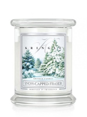 Średnia świeca zapachowa z dwoma knotami Snow Capped Fraser 411g