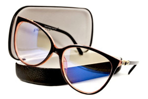 Damskie Okulary Antyrefleksyjne Z Filtrem Światła Niebieskiego Z Etui
