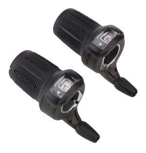 Manetki MICROSHIFT, Para, 7.rzędowe(3x7), Kompatybilne z Shimano, Twist Shi
