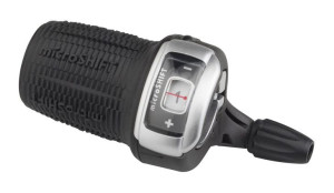 Manetka MICROSHIFT, Lewa, 3.rzędowa, Kompatybilna z Shimano, Twist Shifter,