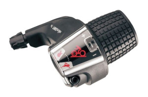Manetka MICROSHIFT, Prawa, 7.rzędowa, Kompatybilna z Shimano, Twist Shifter