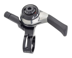 Manetka MICROSHIFT, Prawa, 11.rzędowa, Kompatybilna z Shimano, Thumb Shifte