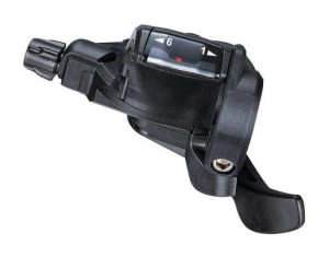 Manetka MICROSHIFT, Prawa, 6.rzędowa, Kompatybilna z Shimano, Thumb Tap, Op