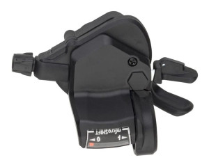 Manetka MICROSHIFT, Prawa, 9.rzędowa, Kompatybilna z Shimano, Thumb Tap, Op