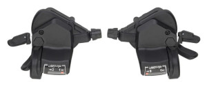 Manetki MICROSHIFT, Para, 9.rzędowe(2x9), Kompatybilne z Shimano, Thumb Tap