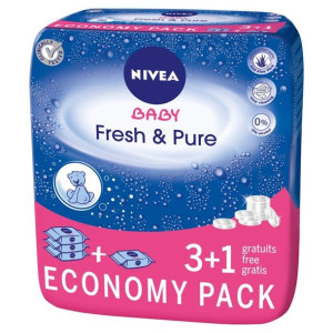 Nivea Baby Fresh & Pure  4x63szt. chusteczki