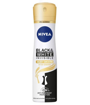 Nivea Invisible Black&White Silky Smooth 150ml antyperspirant spray 48H