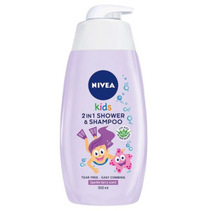 Nivea Kids 500ml żel do mycia ciała 2w1 o zapachu owocowych żelków