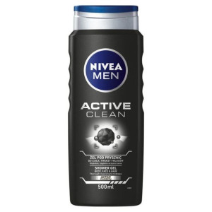 Nivea Men Active Clean  500ml żel pod prysznic do twarzy, ciała i włosów