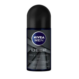 Nivea Men Deep 50ml antybakteryjny z aktywnym węglem antyperspirant w kulce