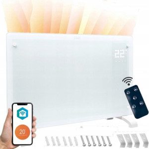 Grzejnik Elektryczny Szklany Panelowy Ściane Wifi