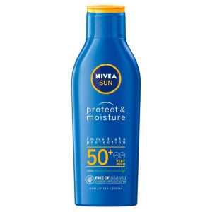 Nivea Sun Protect & Moisture SPF50 200ml nawilżający balsam do opalania