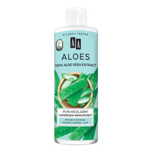 Aa Aloes 100% Aloe Vera Extract 400ml płyn micelarny łagodząco-nawilżający