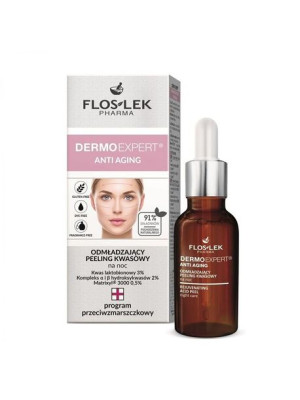 Floslek Dermoexpert Anti-Aging -  30ml odmładzający peeling kwasowy na noc