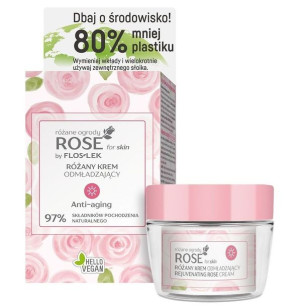 Floslek Rose For Skin 50ml różany krem przeciwzmarszczkowy na noc