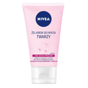 Nivea 150ml żel-krem do mycia twarzy cera sucha i wrażliwa