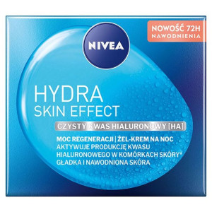 Nivea Hydra Skin Effect 50ml moc regeneracji żel-krem na noc