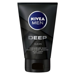 Nivea Men Deep Clean Face & Beard Wash 100ml żel do mycia twarzy i brody