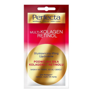Perfecta Multi Kolagen Retinol 8ml maska na twarz, szyję i dekolt
