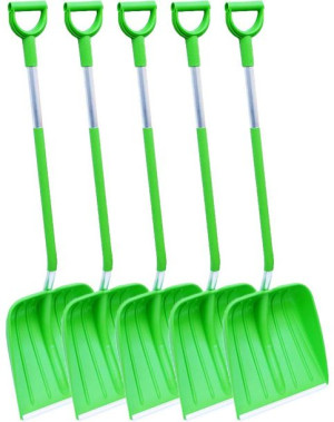 5X Łopata Do Śniegu Zgarniacz Drewmet Aluminiowy Trzonek