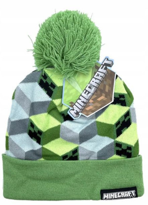 Czapka Zimowa Minecraft Creeper Bloki