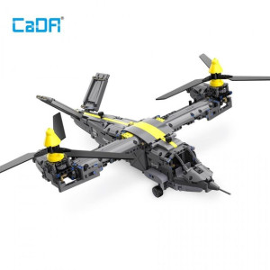 Klocki techniczne CaDA 1424 el. Helikopter Tiltrotor Aircraft dla dzieci