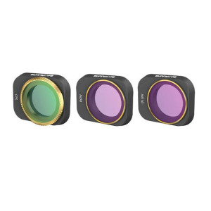 Zestaw 3 Filtrów Cpl+nd8+nd16 Sunnylife Do Dji Mini 3 Pro (mm3-fi415)