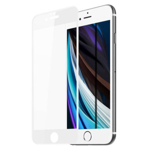Szkło Hartowane 5d Iphone Se 2022 / Se 2020 / 7 / 8 Białe