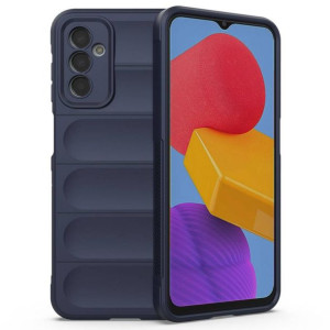 Etui Samsung Galaxy M13 Silky Shield Granatowe