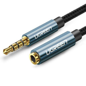Przedłużacz Audio Aux Jack 3,5 Mm Ugreen Av118, 0,5m (niebieski)