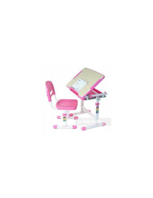 BIURKO Z KRZESŁKIEM - regulowany zestaw FunDesk Piccolino Pink