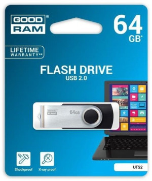Pendrive 64gb Goodram Twister Usb 2.0 Czarny