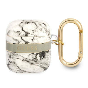 Etui Apple Airpods Guess Airpods Marble Strap Collection (gua2hchmag) Szare