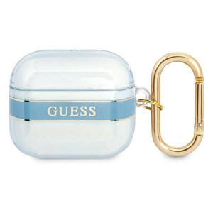 Etui Apple Airpods 3 Guess Airpods Strap Collection (gua3hhtsb) Niebieskie