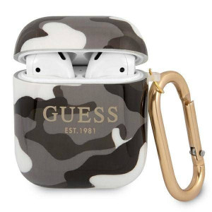Etui Apple Airpods Guess Camo Collection (gua2ucamg) Czarne