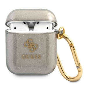 Etui Apple Airpods Guess Glitter Collection (gua2ucg4gk) Czarne