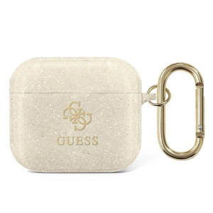 Etui Apple Airpods 3 Guess Glitter Collection (gua3ucg4gd) Złote