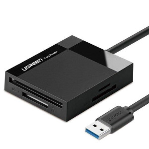 Ugreen Cr125 Czytnik Kart 4 W 1 Usb 3.0, 0,5m (czarny)