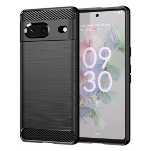 Carbon Case Elastyczne Etui Pokrowiec Google Pixel 7 Czarny